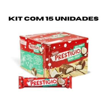 Imagem de Chocolate Prestígio Nestle Kit 15 Unidades C/ 33g Cada - Nestlé
