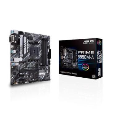 Imagem de Placa Mãe Asus Prime B550MA AC WIFI AM4 4xDDR4 HDMI DVI DSUB M.2 USB 3