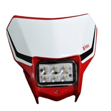 Imagem de Carenagem Farol Completo X-cell Crf 250f Led, Vermelho