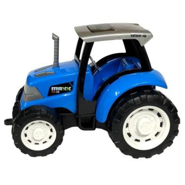 Imagem de Trator De Brinquedo Infantil Maxx Trator Rural Azul