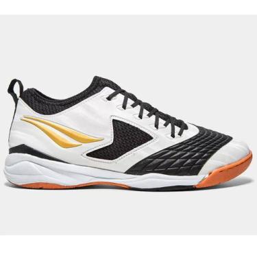 Imagem de Tênis Futsal Penalty Max 1000 Unissex Branco Dourado, 41