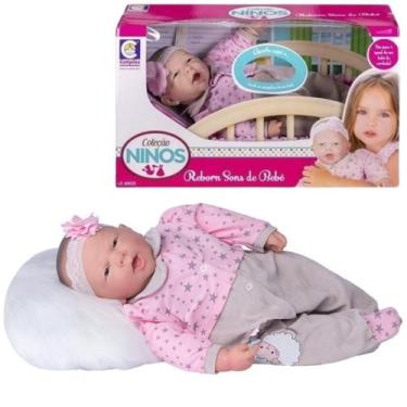 Imagem de Boneca Baby Ninos Infantil Bebê Reborn 50cm Para Meninas e Meninos Art