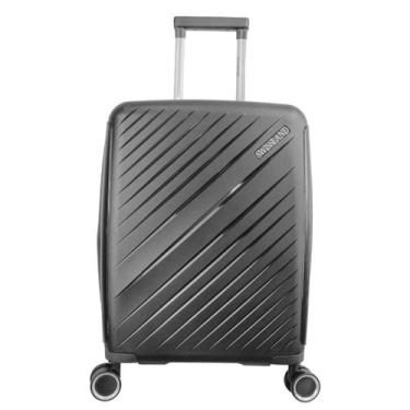 Imagem de Mala de Viagem 23kg SWISSLAND Juno Média ORIGINAL Cinza Cadeado TSA e 