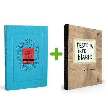 Imagem de Kit Destrua Este Diário + Queime Depois De Escrever(azul) Perguntas In