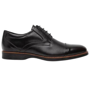 Imagem de Sapato Social Masculino Bertelli Derby Conforto Oxford Casual, Preto, 
