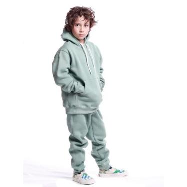 Imagem de Moletom Infantil Canguru Bali Hai Basic, Verde claro, 06