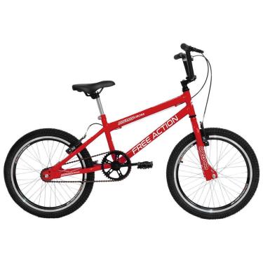 Imagem de Bicicleta Aro 20 Sts Cross 1v Mountain Bike Quadro Aço Freio V-brake Vermelho Coke Free...
