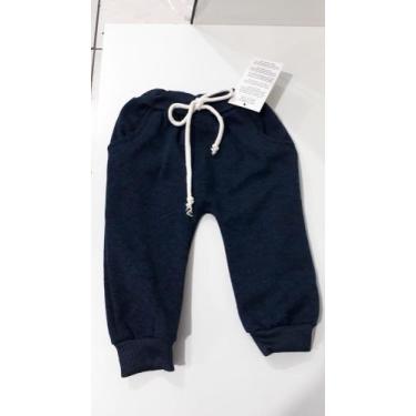 Imagem de Calça Saruel Quentinha Infantil Masculina - Babe Bee, M, Azul