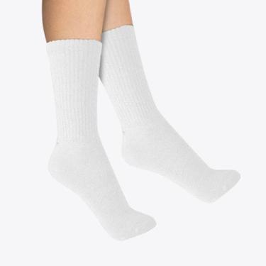 Imagem de Kit 6 Pares de Meias Lupo Sport Masculina Cano Longo 03292-089, Branco