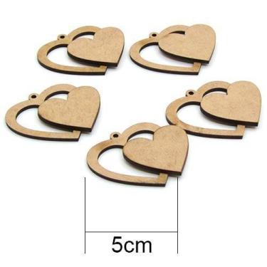 Imagem de Mini Bastidor de MDF - 5 Bastidores - Decorart, CORAÇÃO MÉDIO