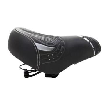 Imagem de Selim Bike Banco De Bicicleta 2 Molas Barra Circular Bike - Yamada
