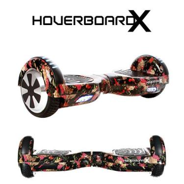 Imagem de Skate Eletrico 6,5 Caveira Mexicana Flores HoverboardX Smart