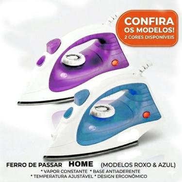 Imagem de Ferro De Passar Roupa A Vapor Elétrico 127V 1200W Base Antiaderente Sp