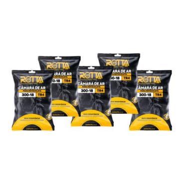 Imagem de Kit C/ 5 Câmara De Ar Moto Aro 18 Cg Titan Fan Ybr Factor Rt18 Rotta 3