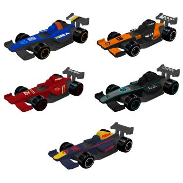 Imagem de Kit 5 Carros Fórmula GSA Candide