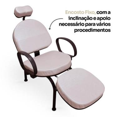 Imagem de Cadeira Salão Maquiagem Estética Unhas Designer Profissional Forty Est