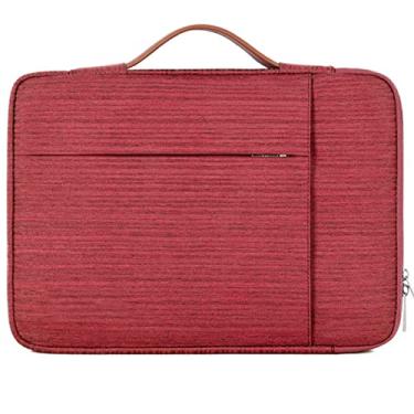 Imagem de TOKSHOP Capa Macbook Air M1 Pro de 13,3 Polegadas Confeccionado em Tecido Impermeável Resistente à riscos e Interior Acolchoado Com alça de mão e Zíperes em Aço Inoxidável