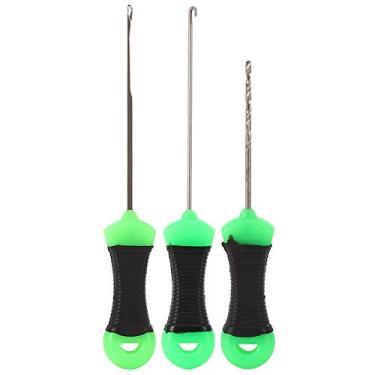 Imagem de Agulha de equipamento de pesca, agulha de isca de pesca, cabo redondo de aço inoxidável para carpa de peixe-gato faça você mesmo