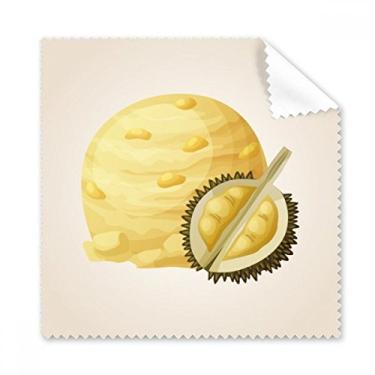 Imagem de Bola de sorvete amarela Durian picolés pano de limpeza de tela de telefone limpador de óculos 5 peças