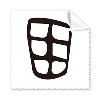 Imagem de Bone Inscription Chinês Sobrenome Personagem Tian Pano de Limpeza para Tela de Telefone, 5 peças