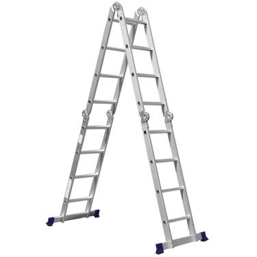 Imagem de Escada Multifuncional com Plataforma Alumínio 4x4 5134 Mor