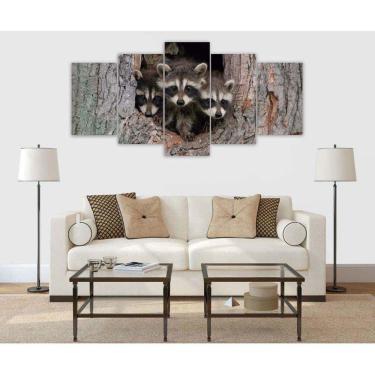 Imagem de Quadro Decorativo Sala Quarto Escritório Guaxinim