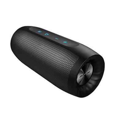 Imagem de HIOD Alto-falante Bluetooth portátil externo à prova d'água sem fio alto-falante Bluetooth 10 m alcance carregar o telefone microfone embutido para viagens em família, preto