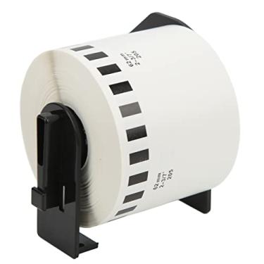 Imagem de Etiqueta térmica, fita de papel de impressão clara destacável DK Core Support Labe Label Tape Papel térmico adequado para impressora de etiquetas