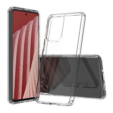 Imagem de Mobile phone accessories Para Samsung for Galaxy A73 5G À Prova de Scratchproof TPU + Acrílico Caixa Protetora Acrílica phone case