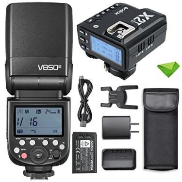Imagem de Godox V850 V850III Flash com Godox X2T-S Flash Trigger 7.2V/2600mAh HSS 1/8000 2.4G 1.5s Tempo de Reciclagem 450 Full Power Pops Flash Câmera Flash Speedlight para Câmeras DSLR com Hot Shoes Padrão
