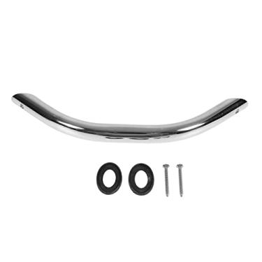 Imagem de Corrimão de barco, alça de barco de 338 mm 304 aço inoxidável superfície polida barra de apoio marinha para porta de ônibus de iate rv