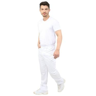 Imagem de Calça Branca Masculina cós meio Elástico
