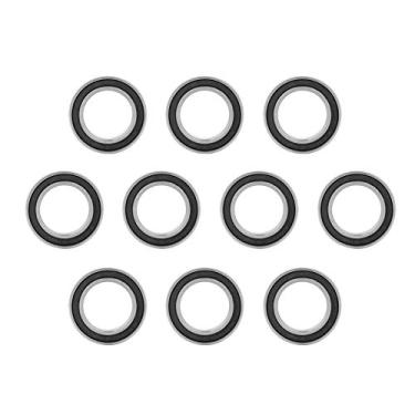 Imagem de Kaufpart 10 peças rolamentos rígidos de esferas selados de borracha 6802-2RS 15mm(ID)×24mm(OD)×5mm(T)