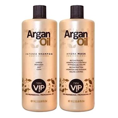Imagem de Kit progressiva Argan Oil Hydra Mask New Vip - 2 x 1 L