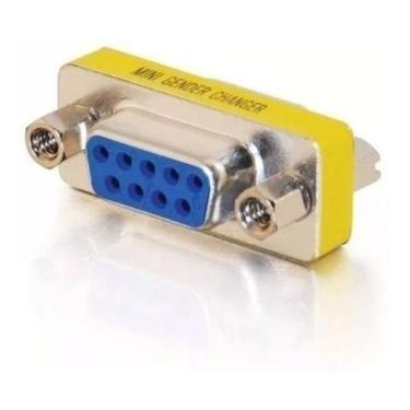 Imagem de Adaptador / Emenda Serial Db9 Femea X Femea 9 Pinos Rs232 - Ld