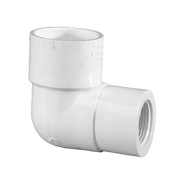 Imagem de Soquete de 2,54 cm x 1,27 cm x FNPT PVC cotovelo de 90 graus