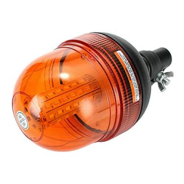 Imagem de 12/24 V 60 LED Âmbar Luz Piscante Rotativa Lâmpada de Baliza de Aviso de Emergência