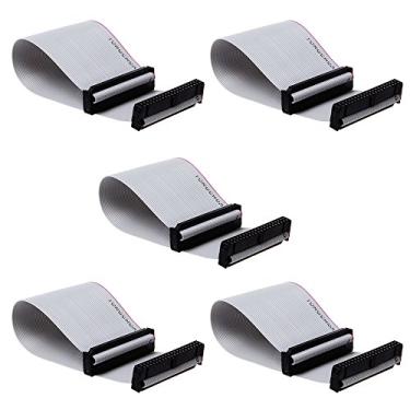 Imagem de Gowoops 5 peças de cabo de fita GPIO 20 cm 40 pinos para Raspberry Pi 3 2 Modelo B B+ Plus