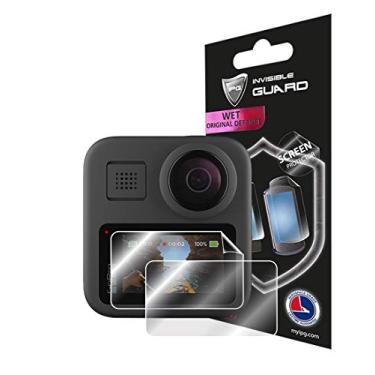 Imagem de IPG Protetor de tela invisível para câmera GoPro MAX à prova d'água 360 tradicional (2 unidades) – Qualidade HD/auto-cura/sem bolhas para GoPro MAX