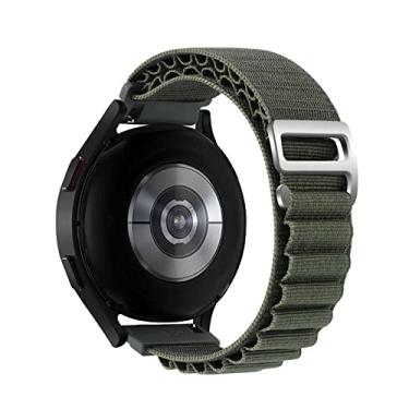 Imagem de Pulseira 20mm Loop Alpinista compativel com Samsung Galaxy Active 1 e 2 - Galaxy Watch 3 41mm - Galaxy Watch 42mm Sm-R810 - Amazfit Bip - Amazfit GTS 2 3 e 4 - Marca LTIMPORTS (Verde)