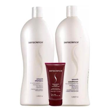 Imagem de Senscience Smooth Shampoo + Condicionador 1L + Inner Restore Intensif
