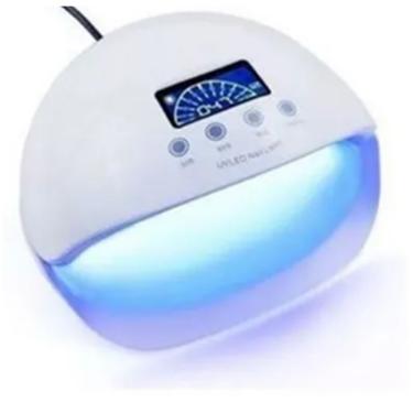 Imagem de Cabine de unha Estufa 50w Led e Uv Red Ligth Seca Gel Fibra