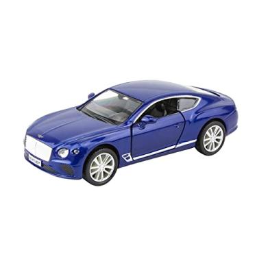 Imagem de 1:36 Bentley Contilental GT Liga Veículo Diecast Pull Back Car Model Goods Brinquedos Compatível com Coleção Adultos Escritório Decoração de Casa (Cor: Azul)