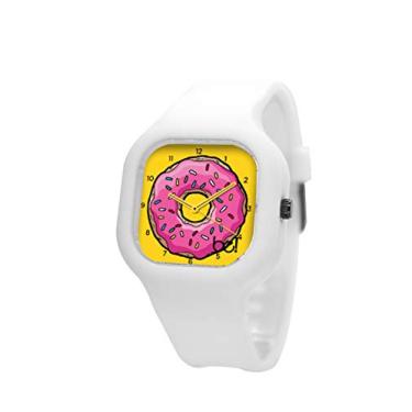 Imagem de Relogio Be Watch Donut Pulseira de Silicone Branco