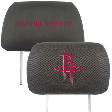 Imagem de FANMATS NBA Houston Rockets Capas para encosto de cabeça automotivo, cores do time, tamanho único (25015)