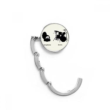 Imagem de Kit de bateria musical com padrão de energia, gancho de mesa, gancho decorativo, gancho dobrável