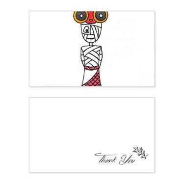 Imagem de Egypt Mummy Horus chapéu de peixe dourado cartão de agradecimento aniversário aniversário saudação casamento agradecimento