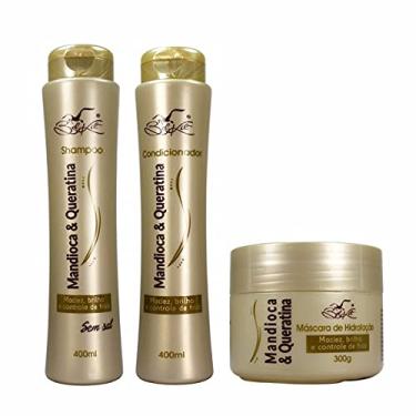 Imagem de Kit Capilar Mandioca e Queratina- Belkit Shampoo+Condicionador+Máscara