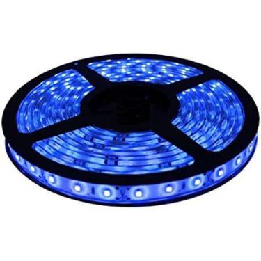 Imagem de Fita Led 5050 Azul Rolo 5M Com Fonte 12V 5A - Bcs