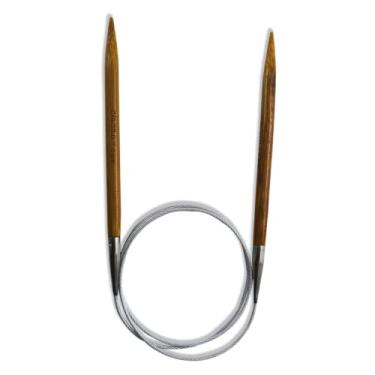 Imagem de Agulha Circular de Tricô Bambu Círculo - 80cm - 5mm